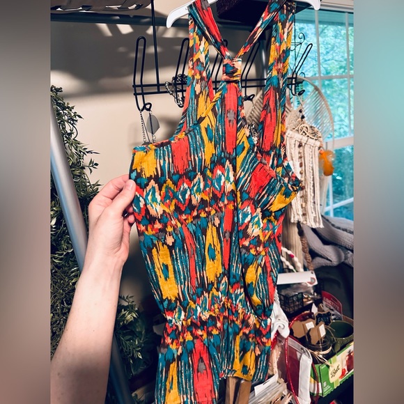 Pattern Racerback Tank, cinch waist - Picture 3 of 3